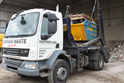 Skip Hire in Romford fully loaded skip